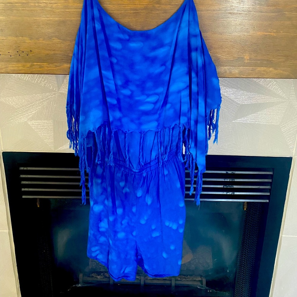 Indah romper with fringe